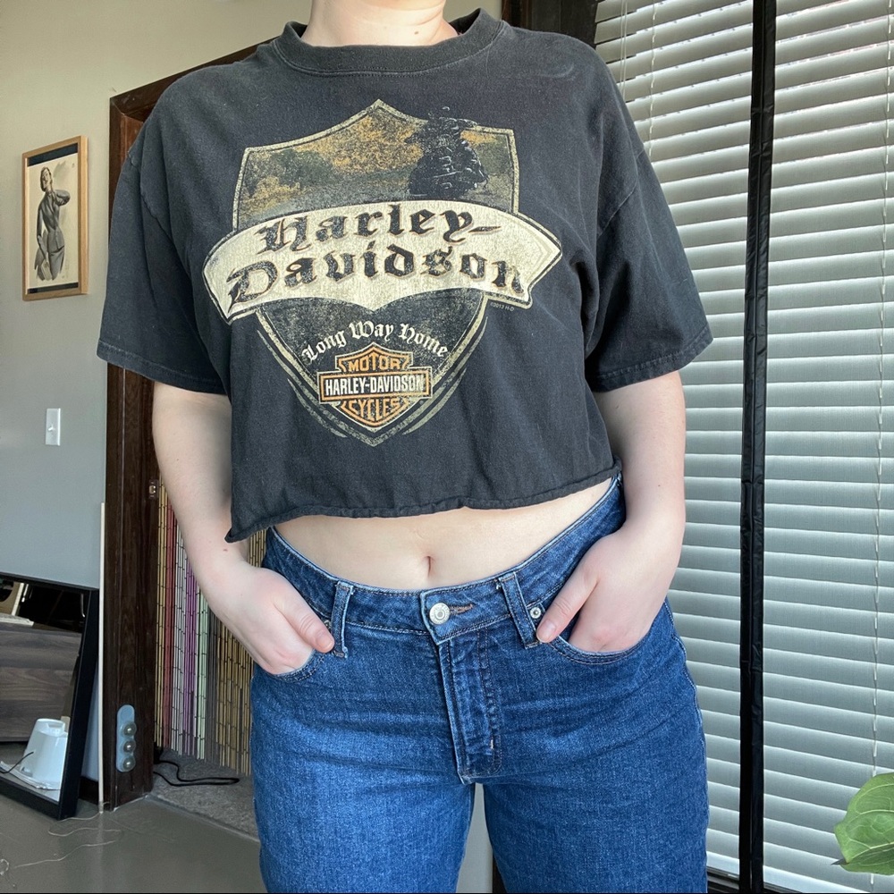 Harley Davidson, NY Cropped Tee